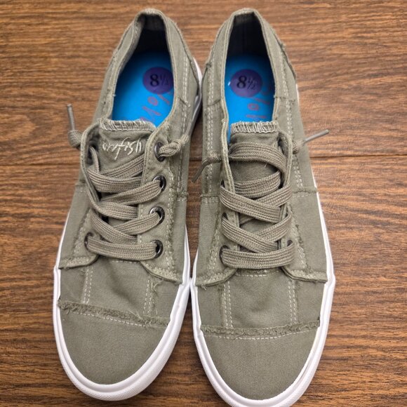 BLOWFISH Malibu Women's Fabric Upper Laced Up Sneakers - Khaki Green - Size 8.5M - Picture 13 of 16